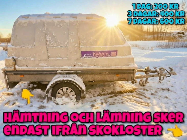 Smidig och praktisk släpvagn med rymlig kåpa!