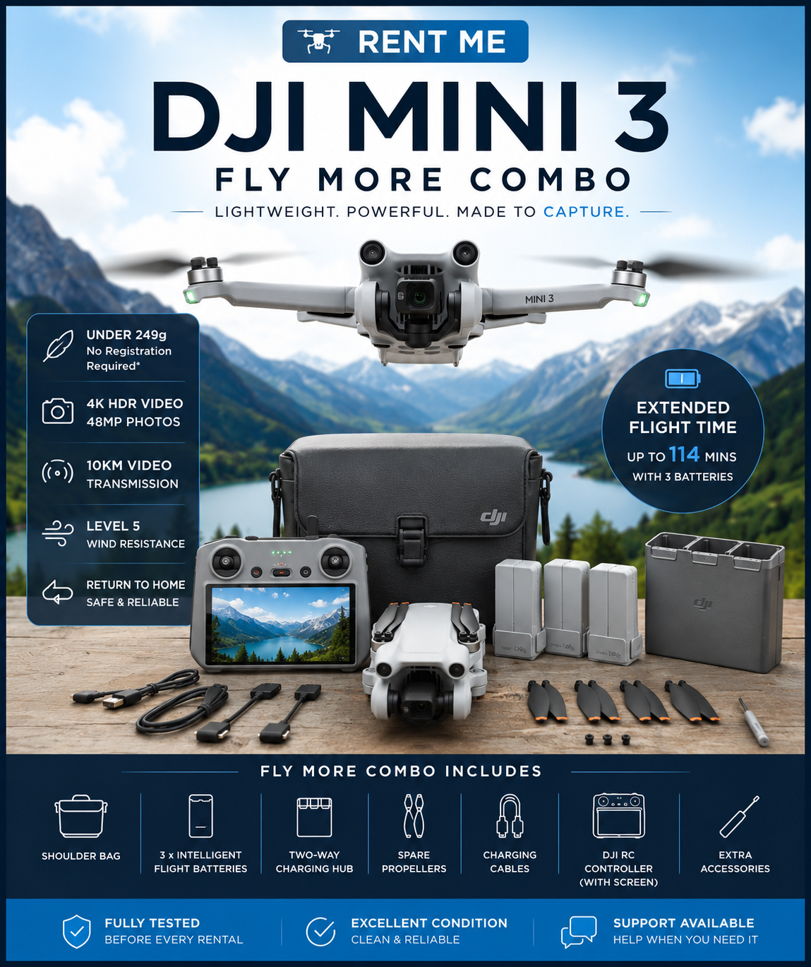 Dji mini 3 fly more combo