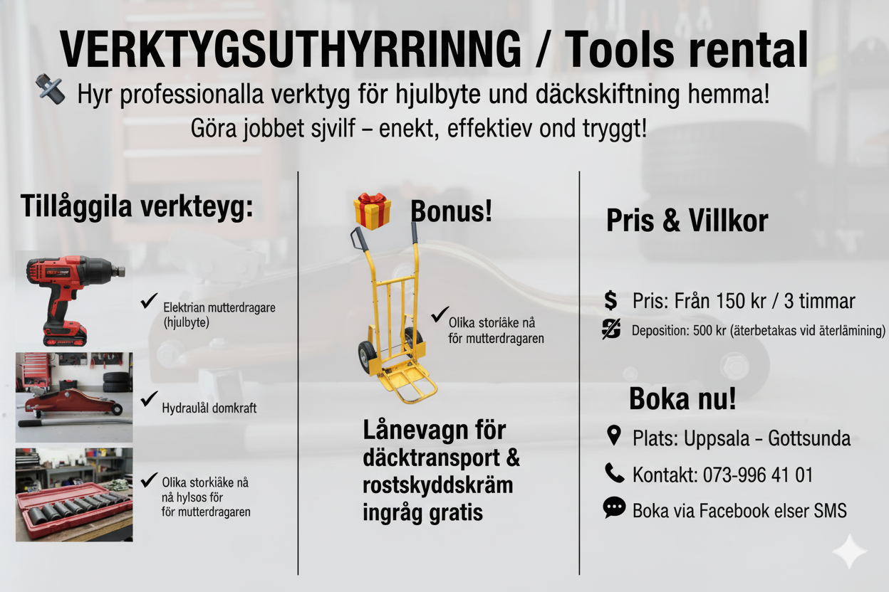 Verktygsuthyrning / tools rental