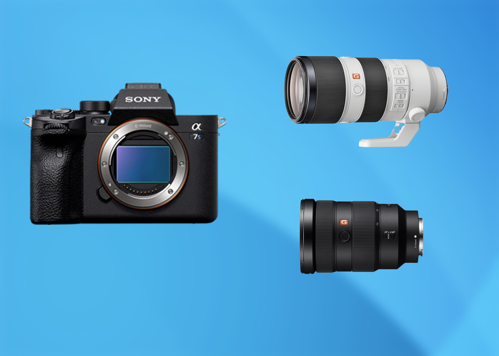 Sony a7siii with lenses (gmaster 24-70 & 70-200)