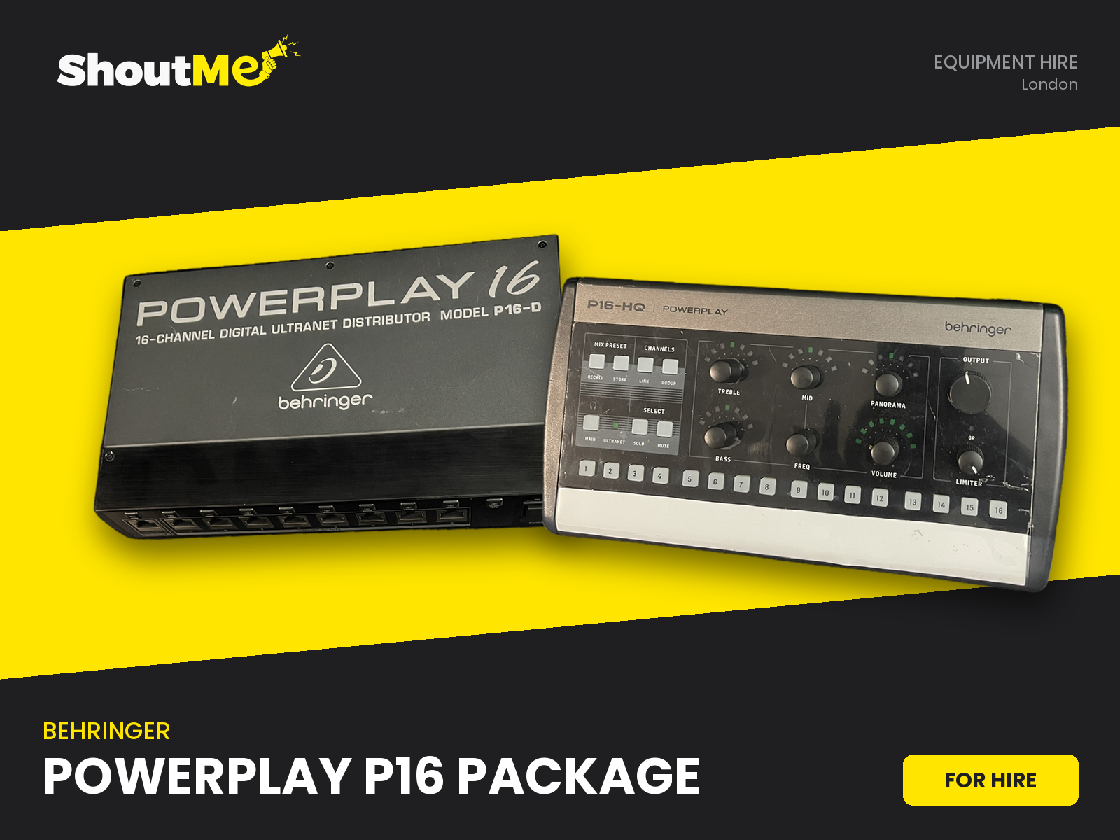 Behringer powerplay p16 package