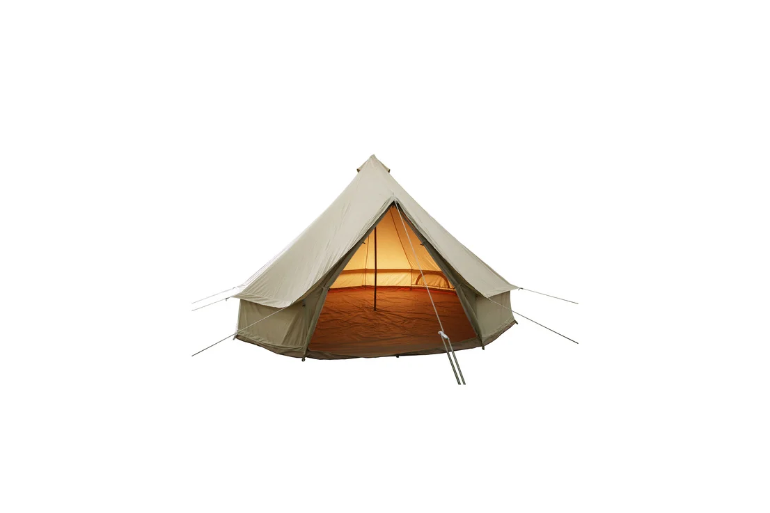 Glamping telt i vanntett canvas (6 m i diameter) 