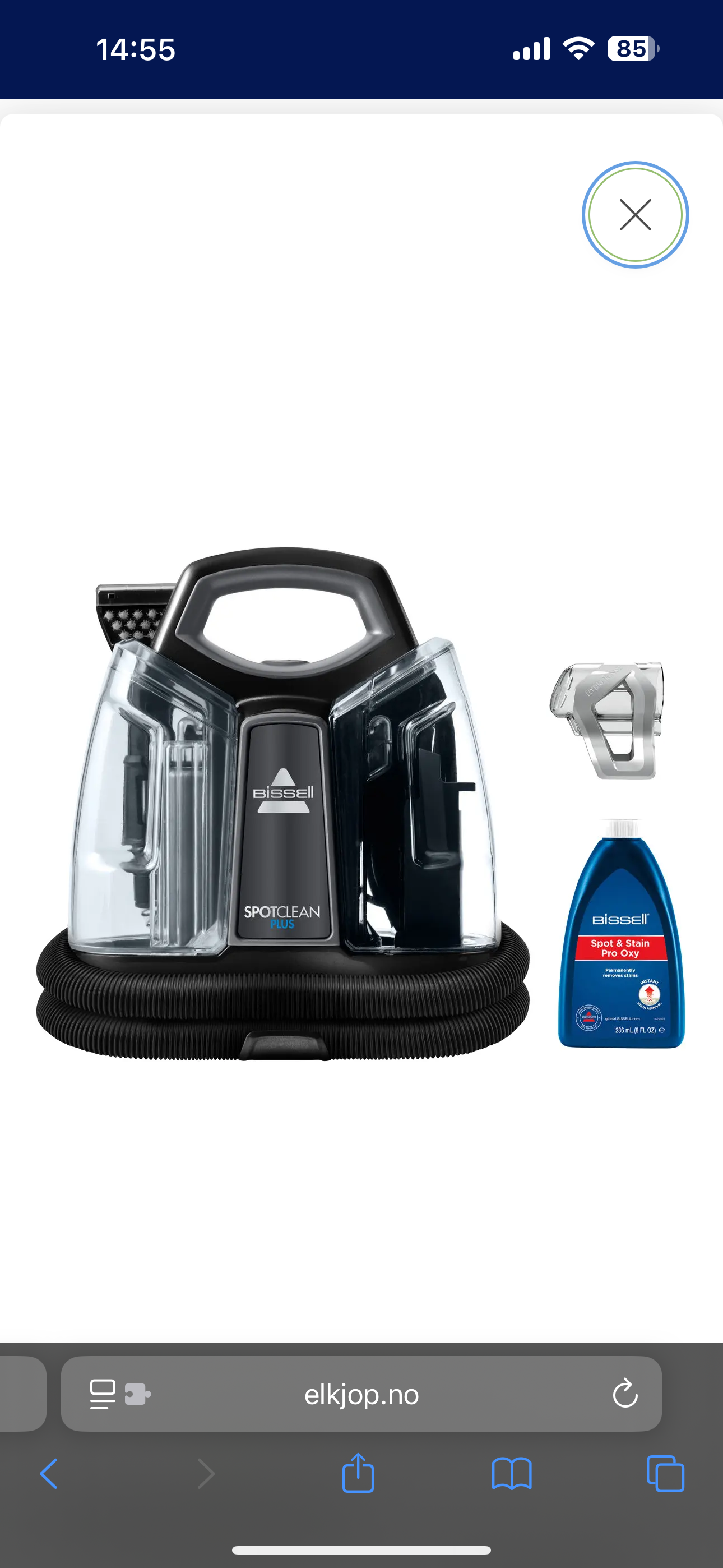 Bissell spotclean plus tepperense