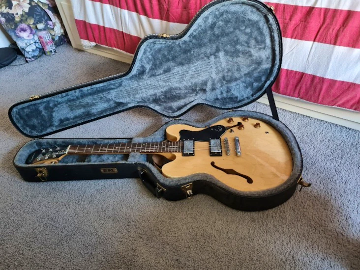 Epiphone dot halvaukustisk gitarr med hardcase