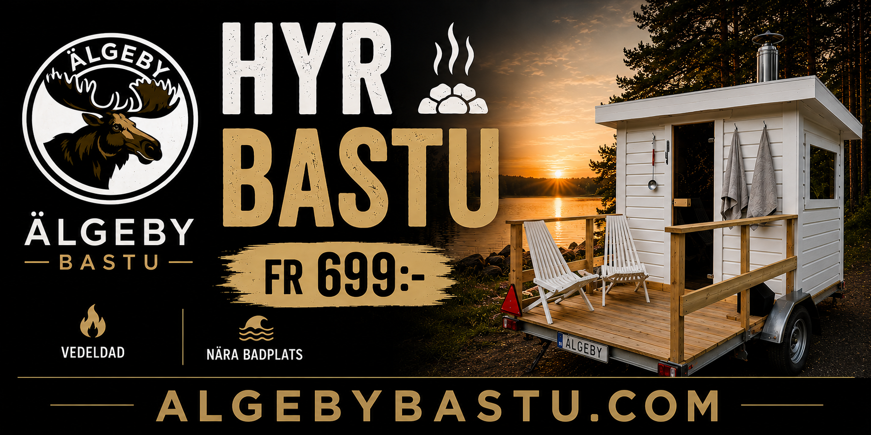 Vedeldat bastusläp – upplev bastu vid hoven & skären