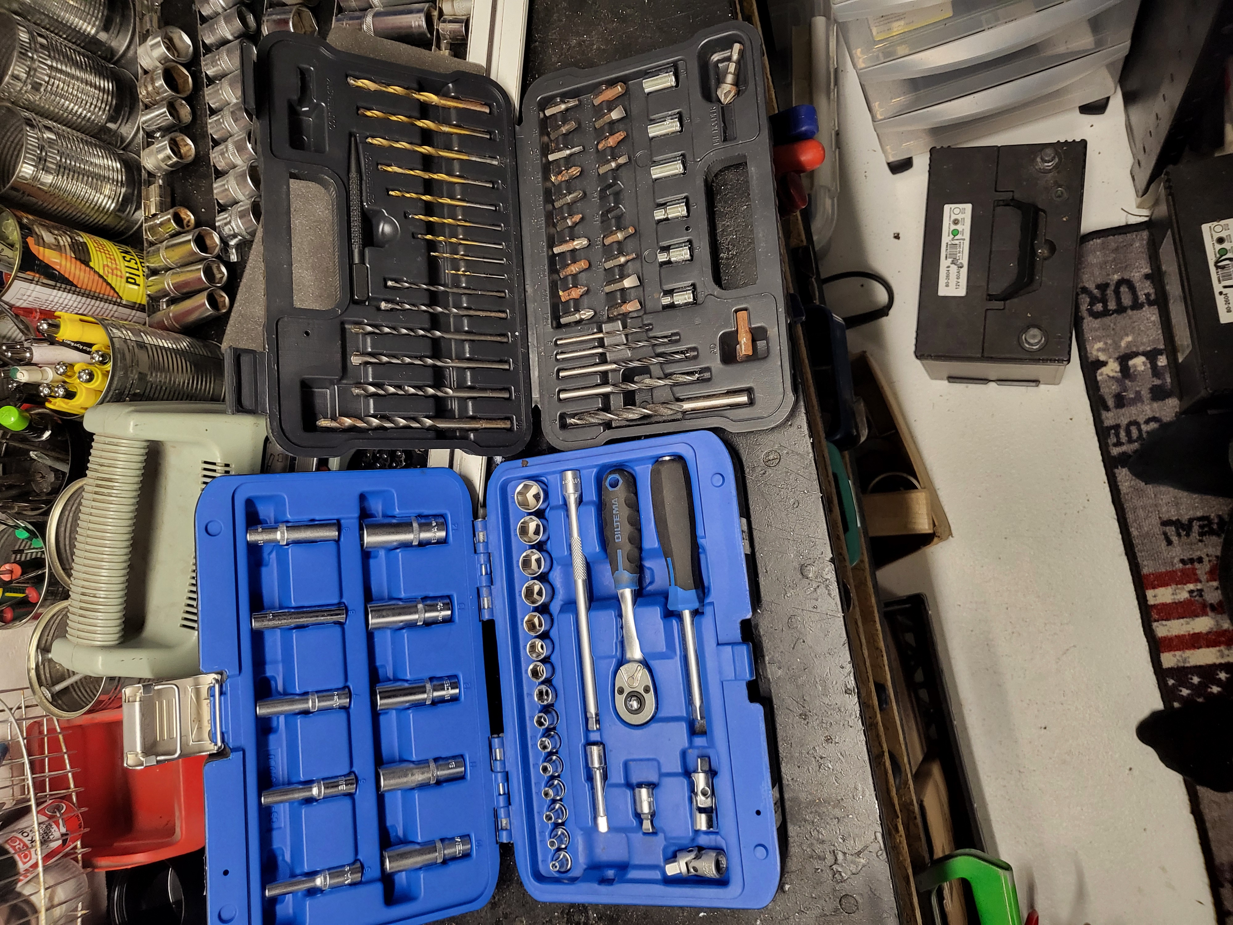 Hylsnyckelsats med borrar