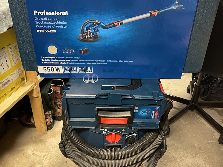 🧰 bosch gtr 55-225 + gas 35 l afc – komplett paket för dammfri väggslipning