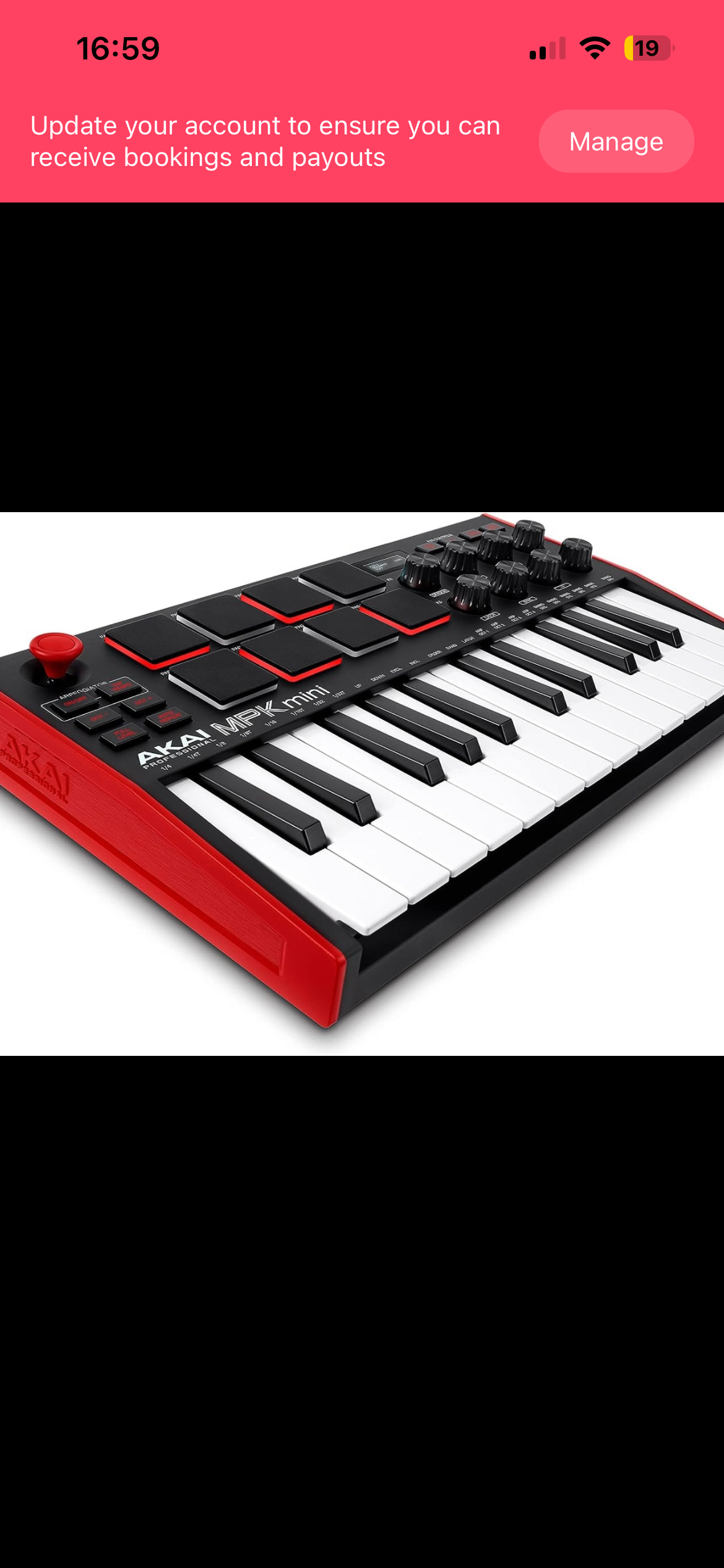 Midi keyboard - akai mpk mini