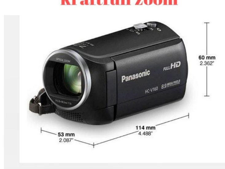 Videokamera full hd med kraftfull zoom