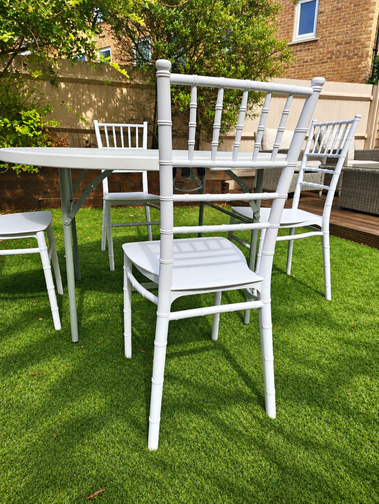 White chiavari chairs 
