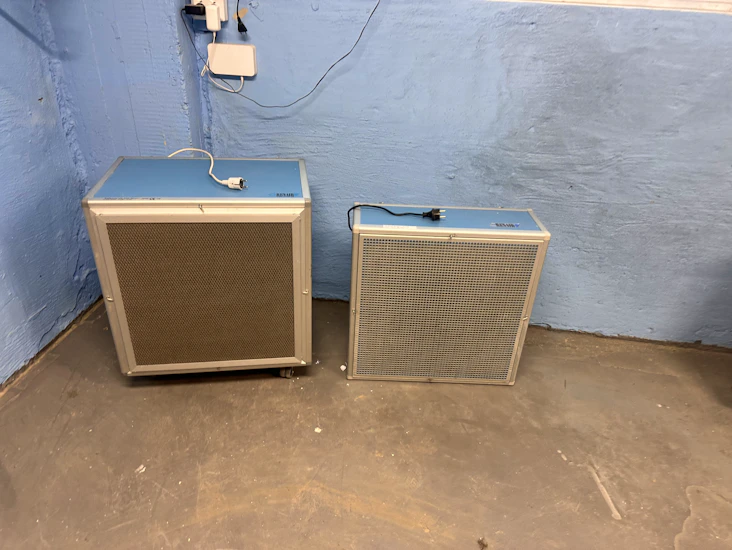 Luftrenare för bygg & stenjobb