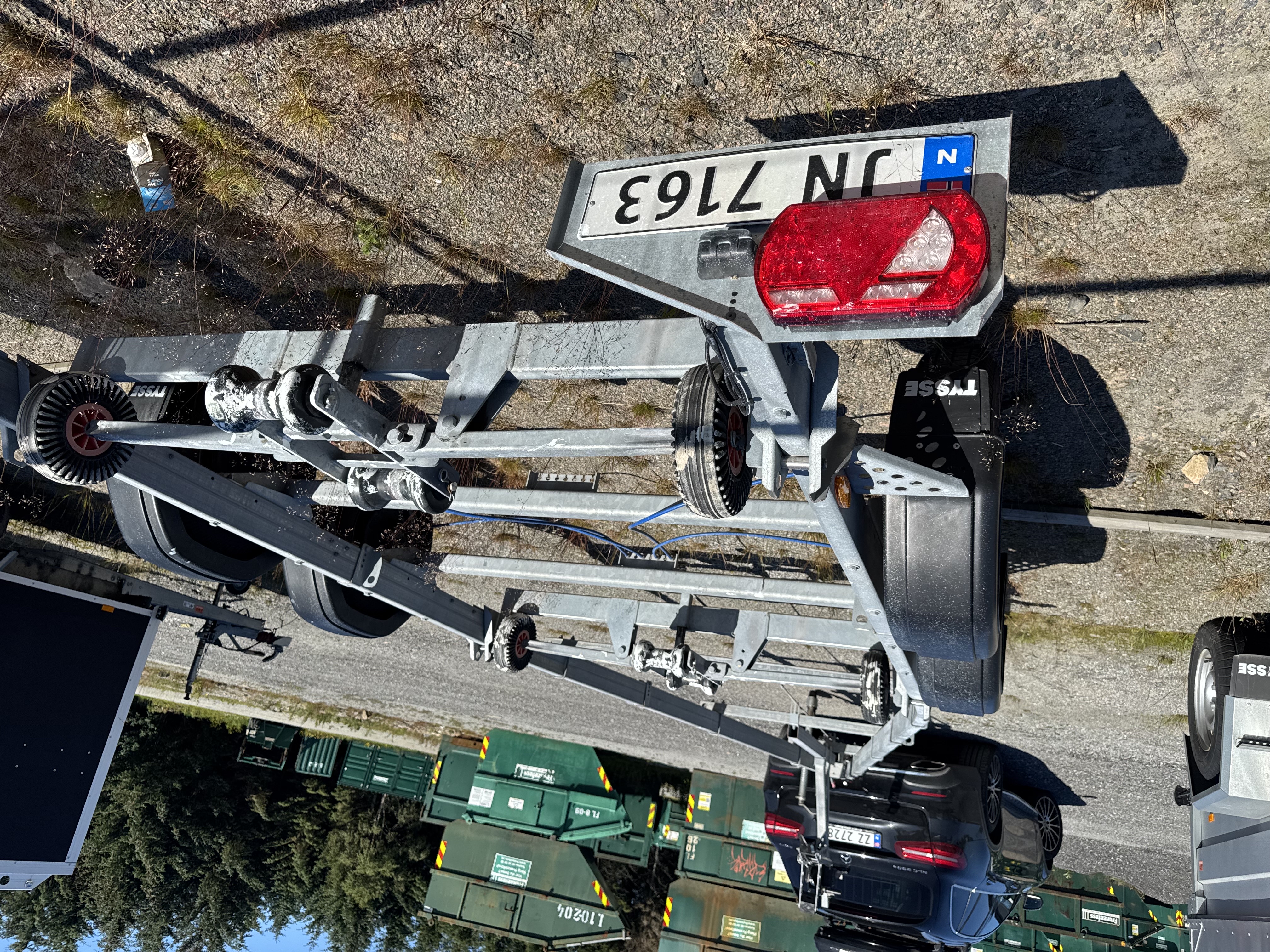 Båthenger leies ut 2600kg totalvekt