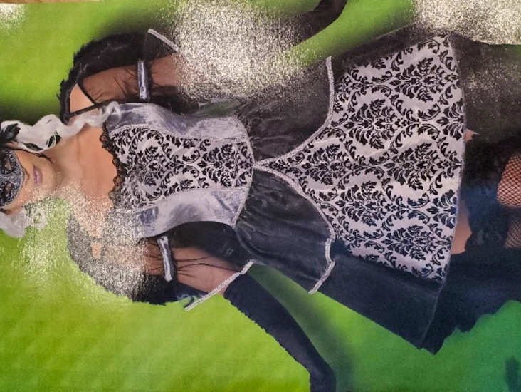 Dark angelklänning med vingar