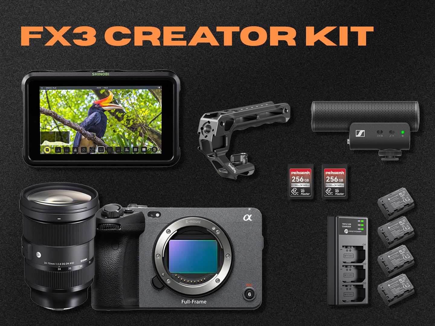 Fx3 creator kit with monitor & mic