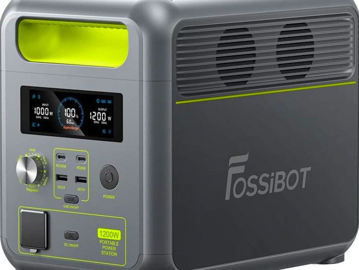 Powerstation med solcellpanel