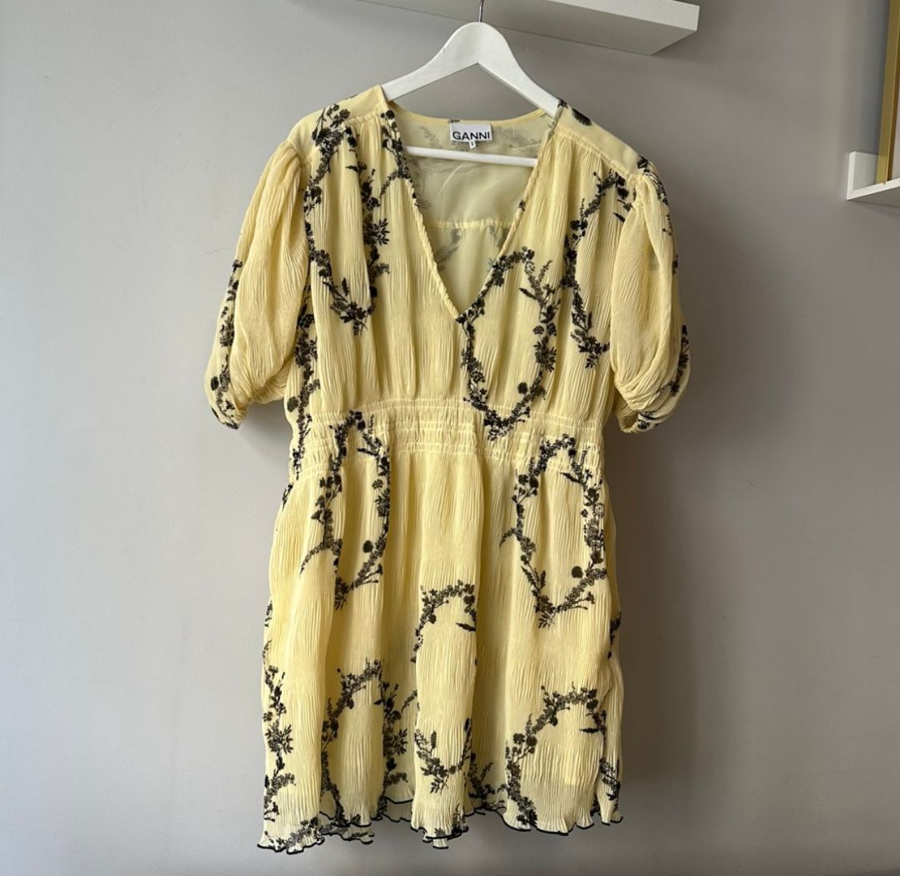 Ganni pleated dress