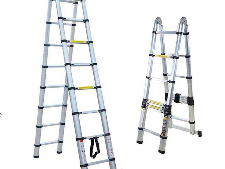 Dobbel sammenleggbar teleskop stige 5,6m