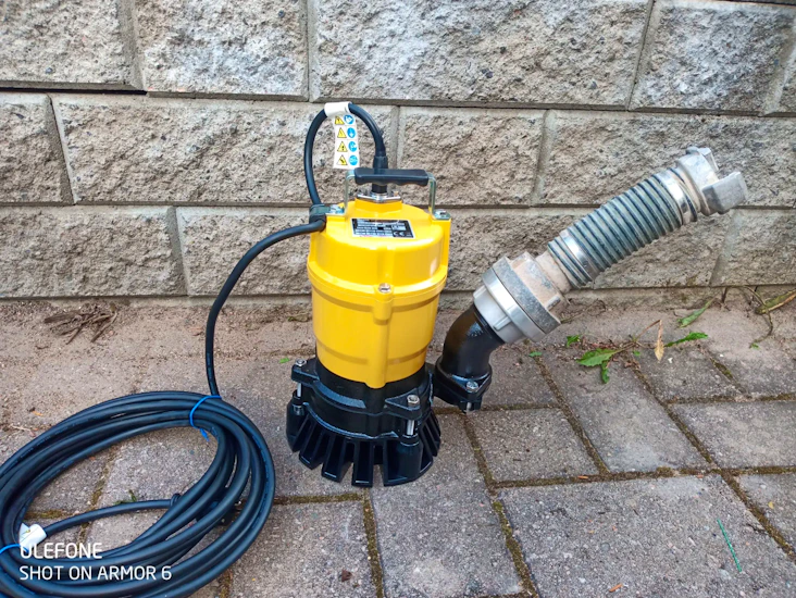 Tyhjennyspumppu 500 litraa minuutissa