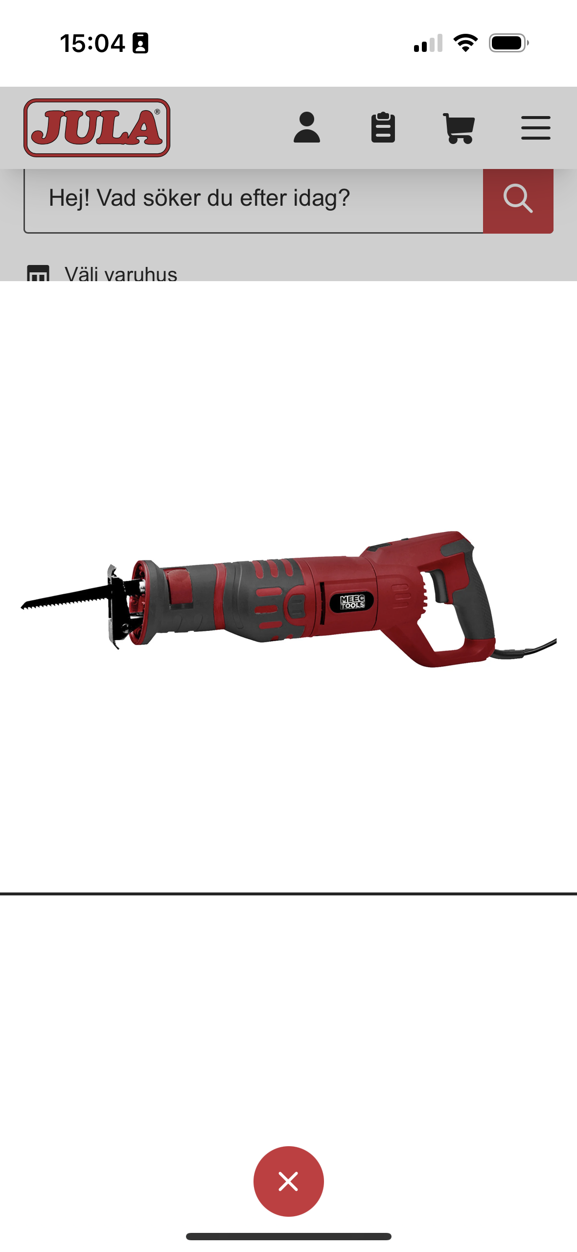 Tigersåg 230 v 1050 w