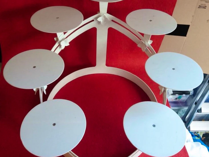 Tårtställning uppläggningsfat 7 vån +par