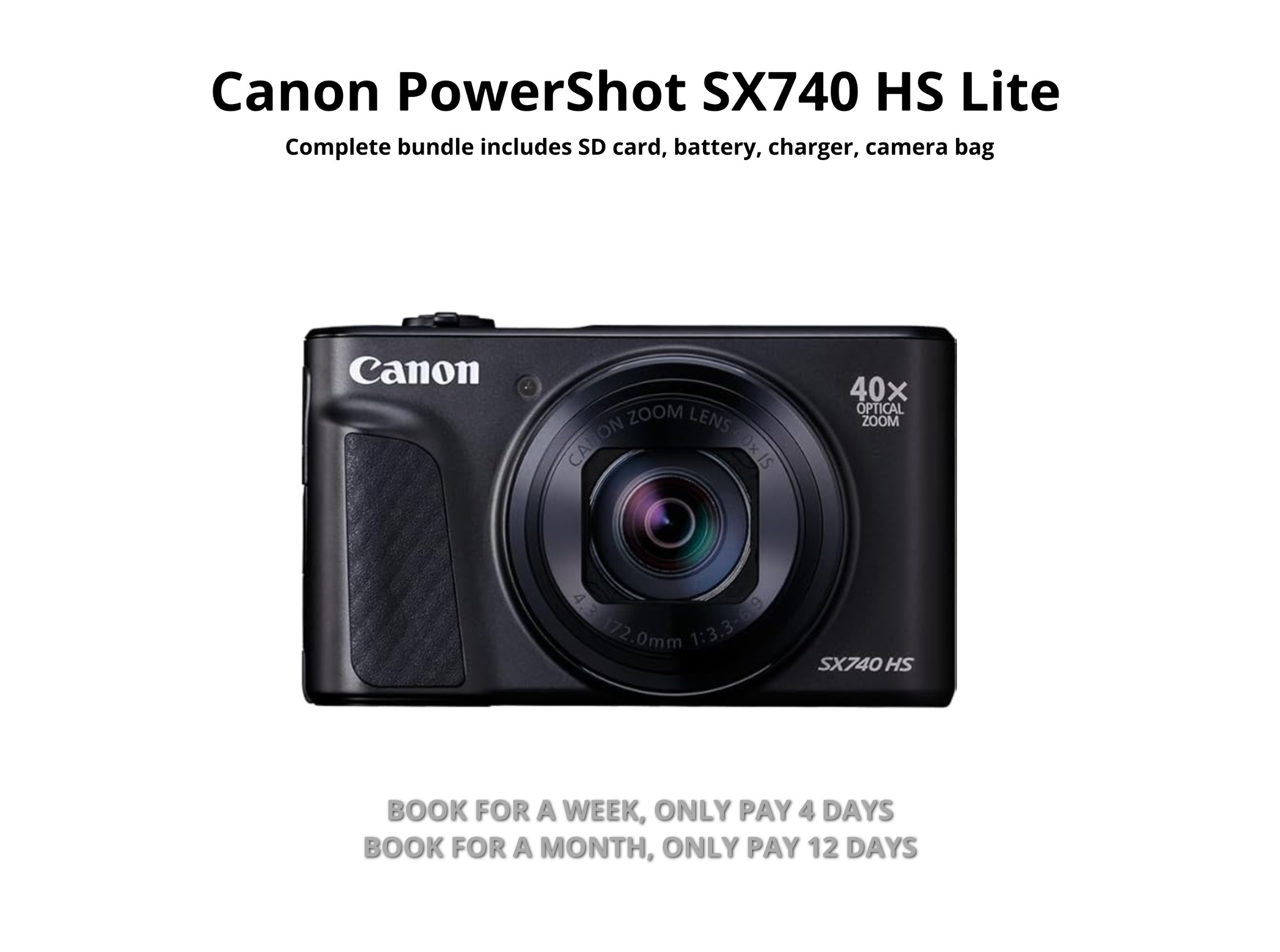 Canon powershot sx740 hs lite