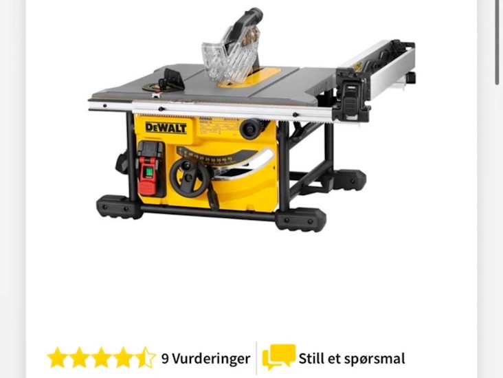 Dewalt bordsag dwe7485