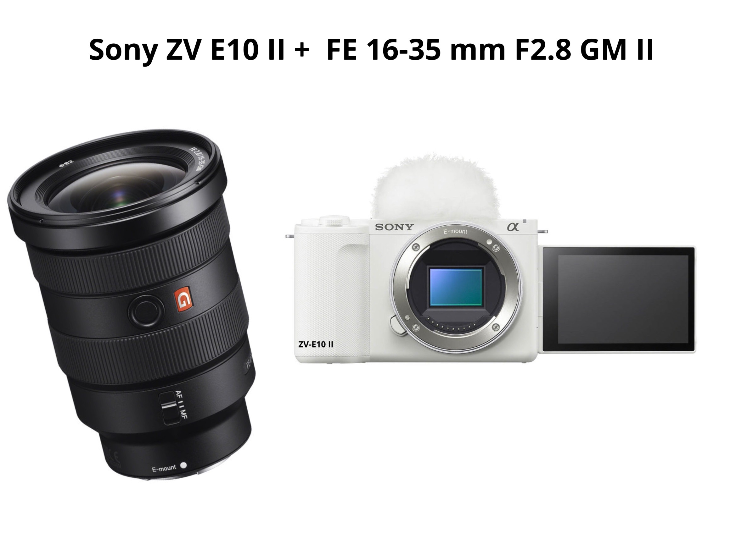 Sony zv e10 ii + fe 16-35mm f2.8 gm ii