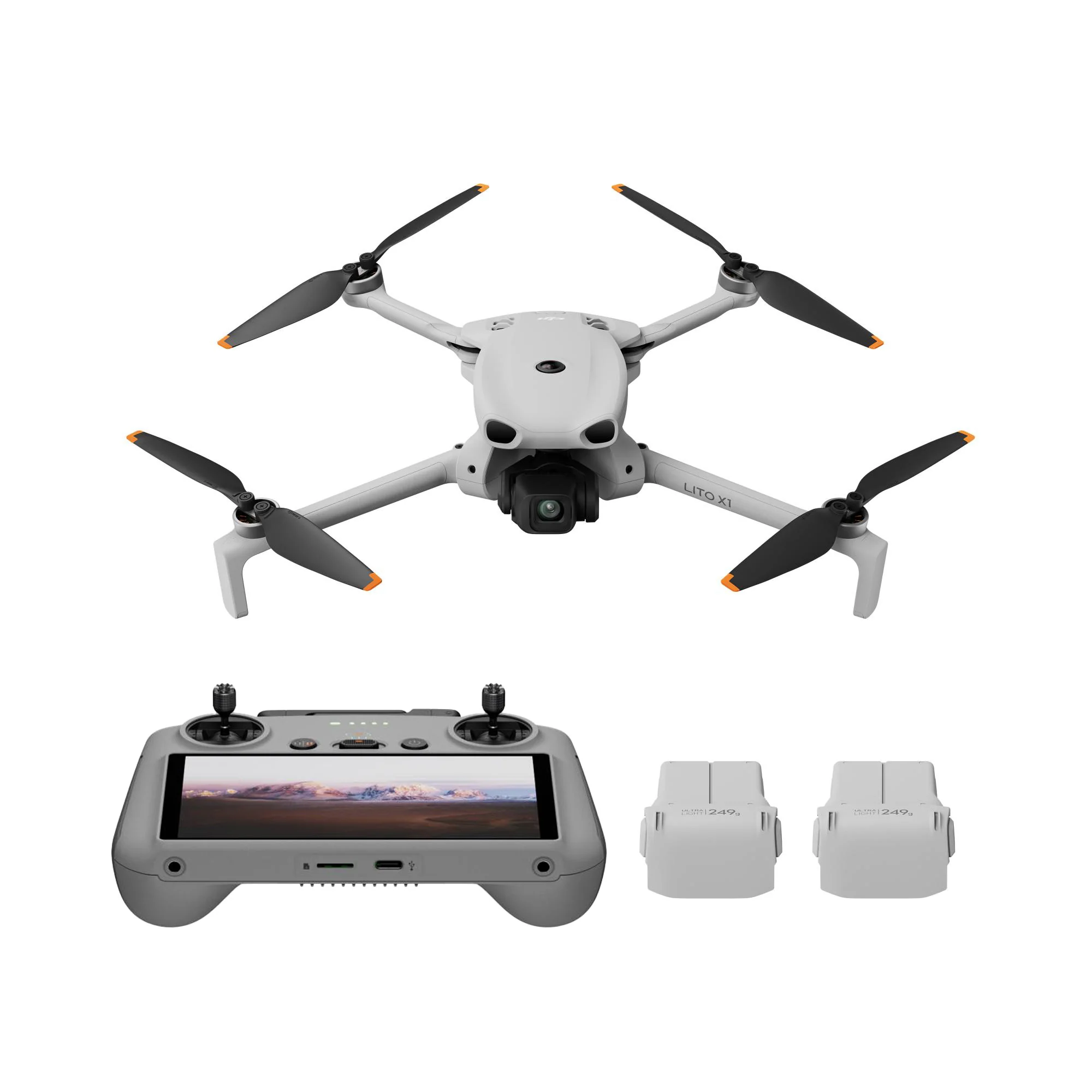 Dj lito x1 drone fly more combo with rc 2 controller