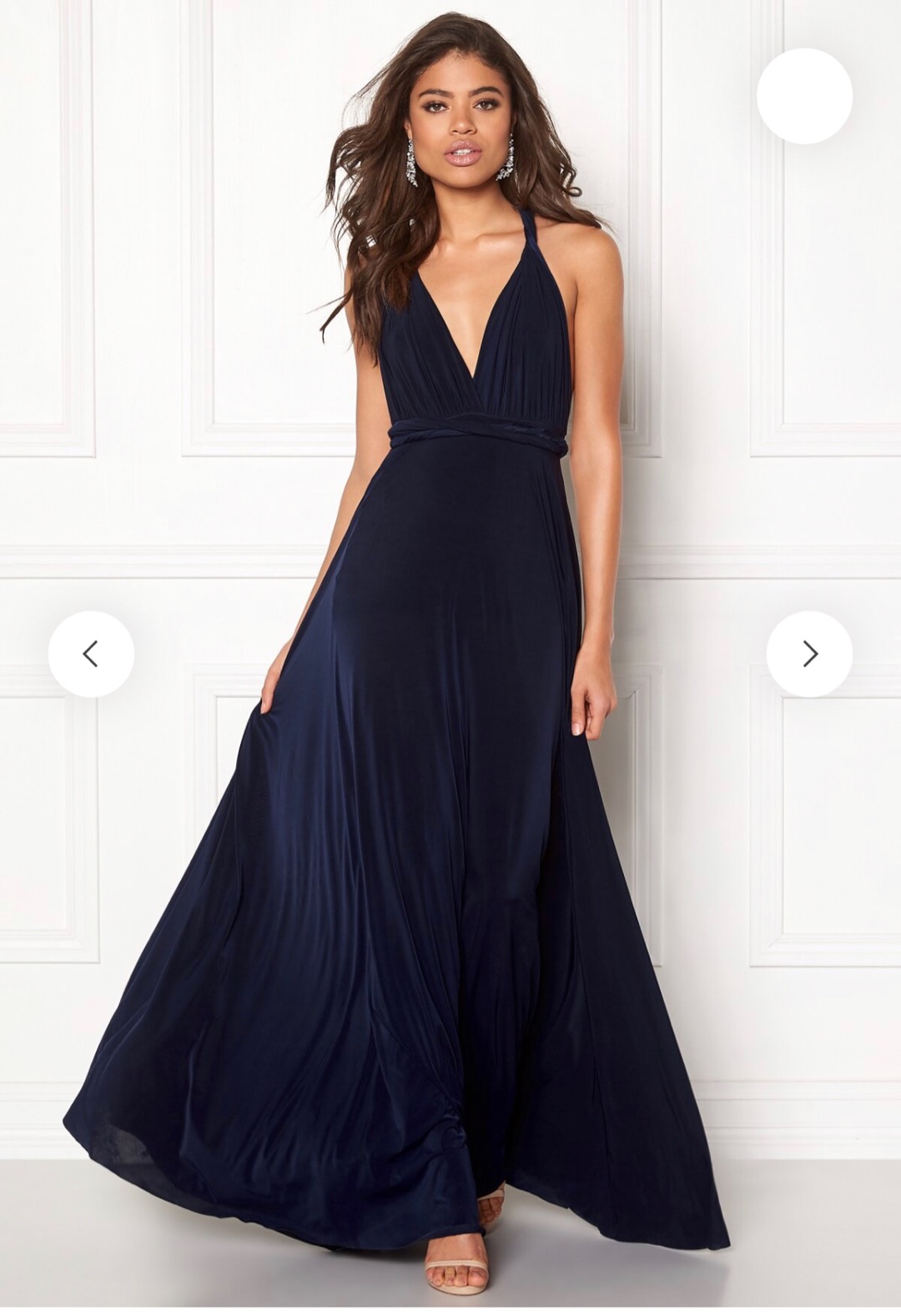 Multi tie maxi dress