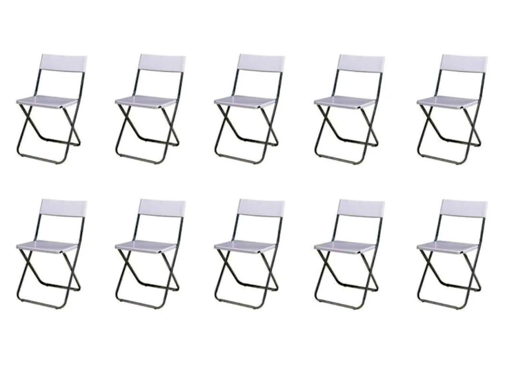 Klappstolar 1-86 st vita