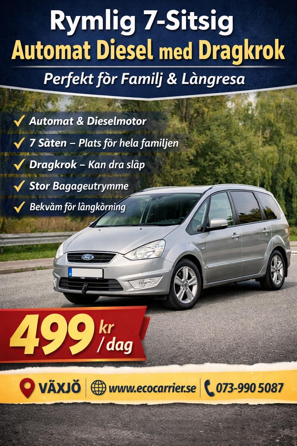 7 säten automat fri mil 