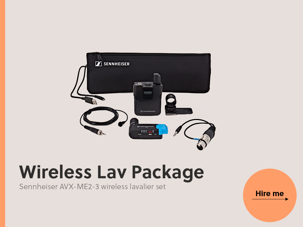 Sennheiser avx-me2-3 wireless lavalier