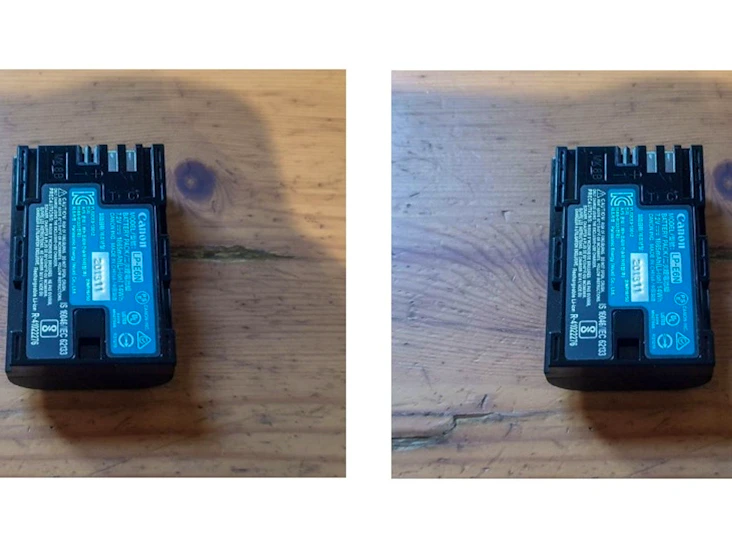 2x canon lp e6n rechargeable battery
