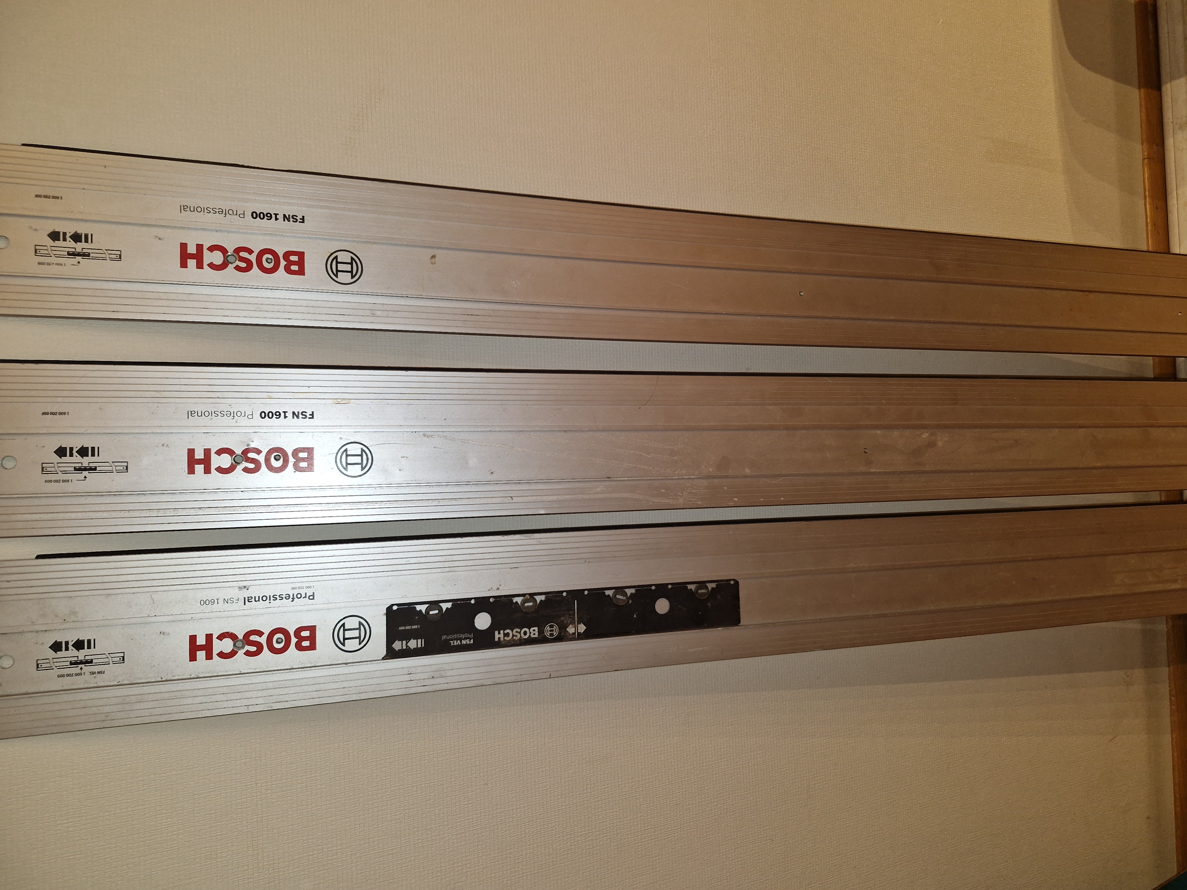 Bosch styreskinne fsn 1600mm 3stk med skjøtestykker