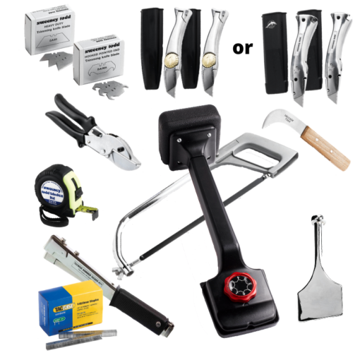Professional 11-piece carpet fitting tools bundle