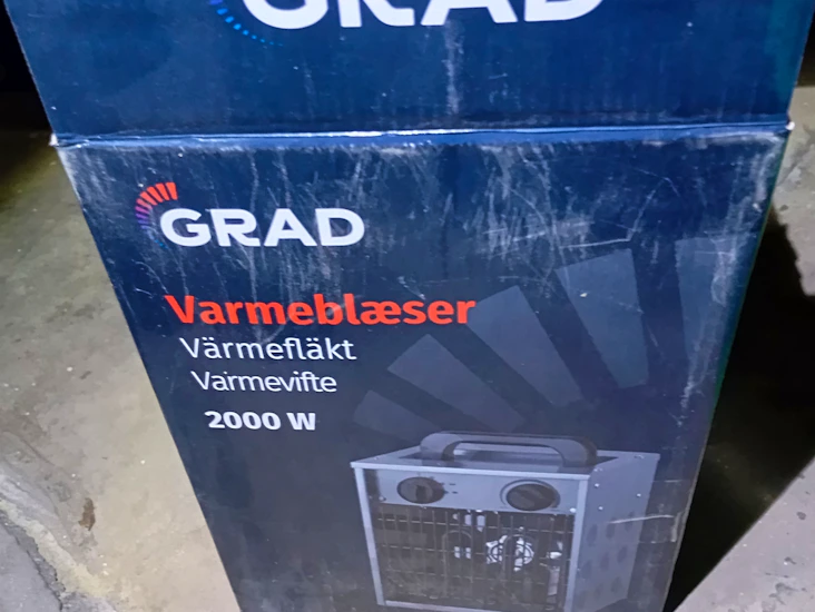 Grad varmeblæser 2000w