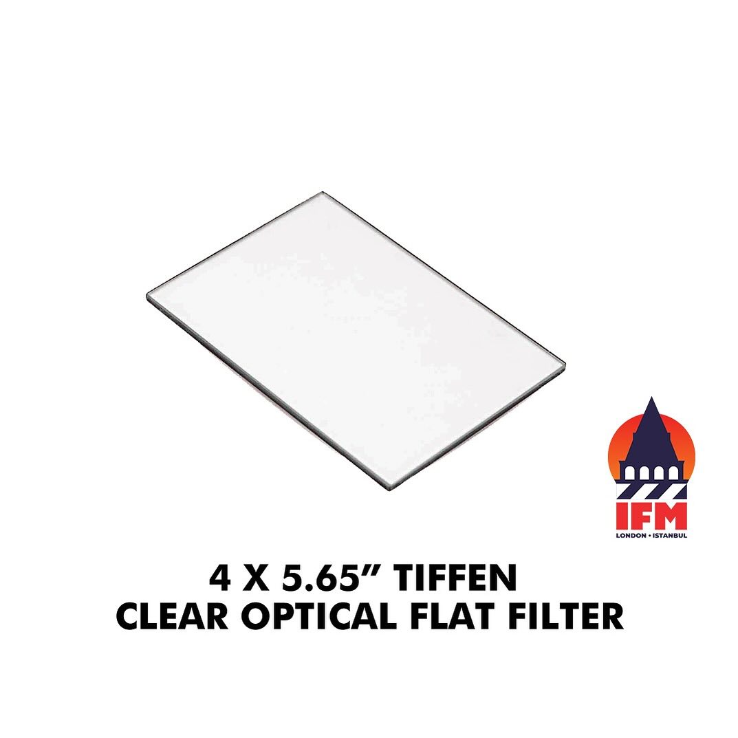  4 x 5.65” tiffen clear / optical flat filter
