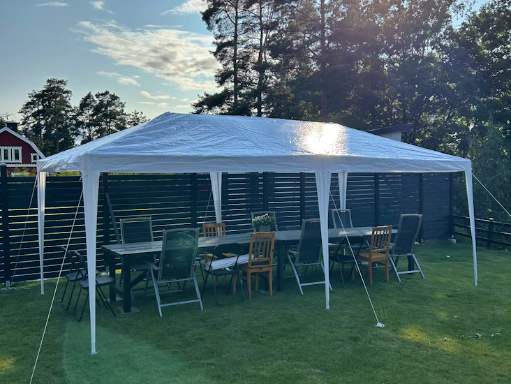 Partytält 6x3m med avtagbara väggar