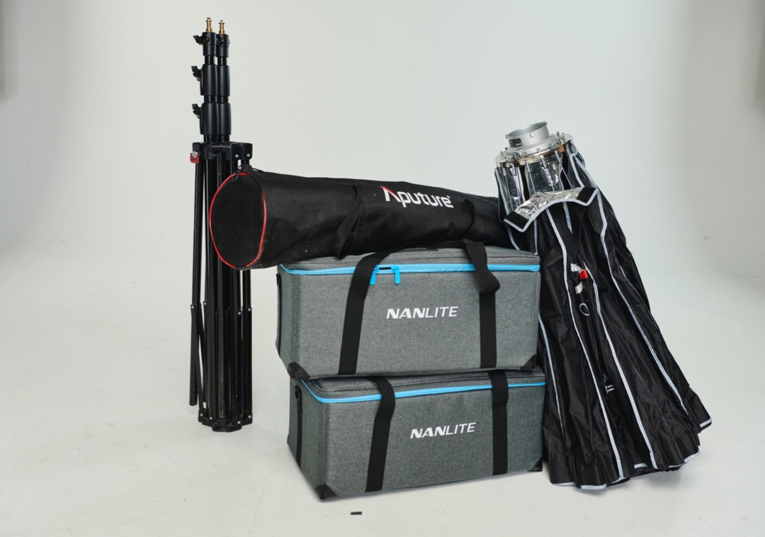 2x nanlite forza 300b lyspakke 