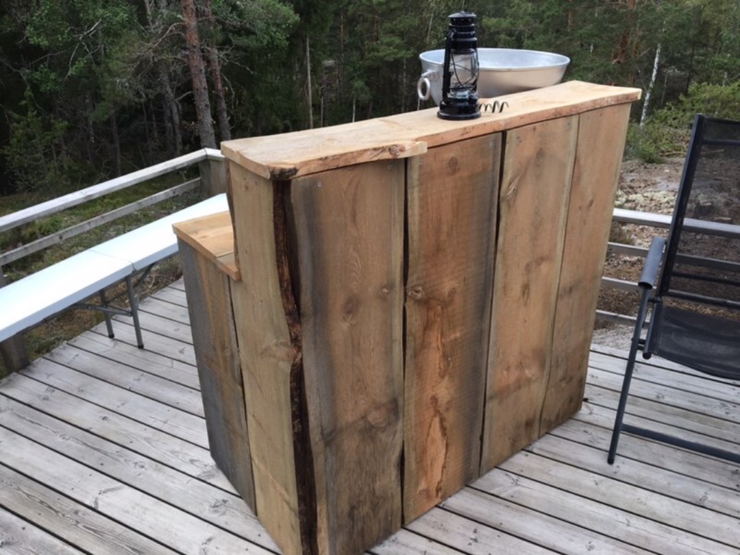 Bardisk professionell i naturträ 