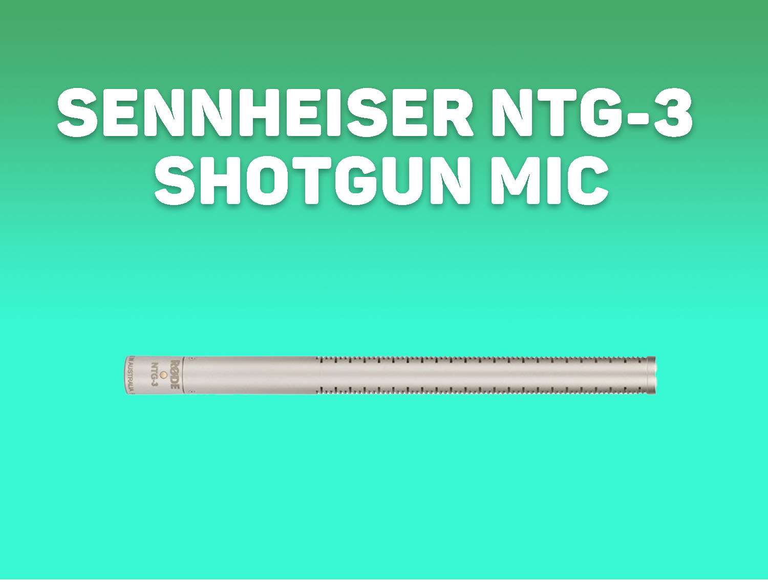 Ntg-3 shotgun microphone
