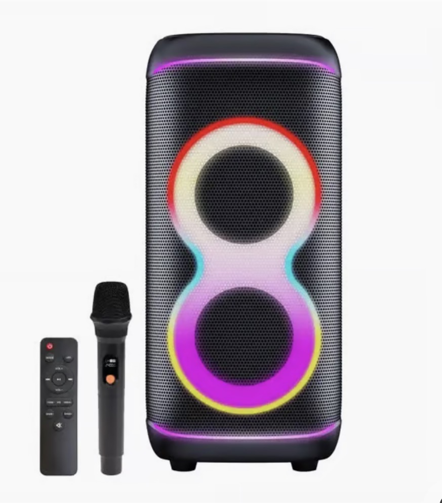 🎉 denver bps-370 partyhögtalare med bluetooth & trådlös mikrofon