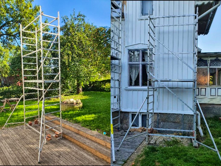 Alu-ställning "hymer" 70094modul 1+2 - 5m