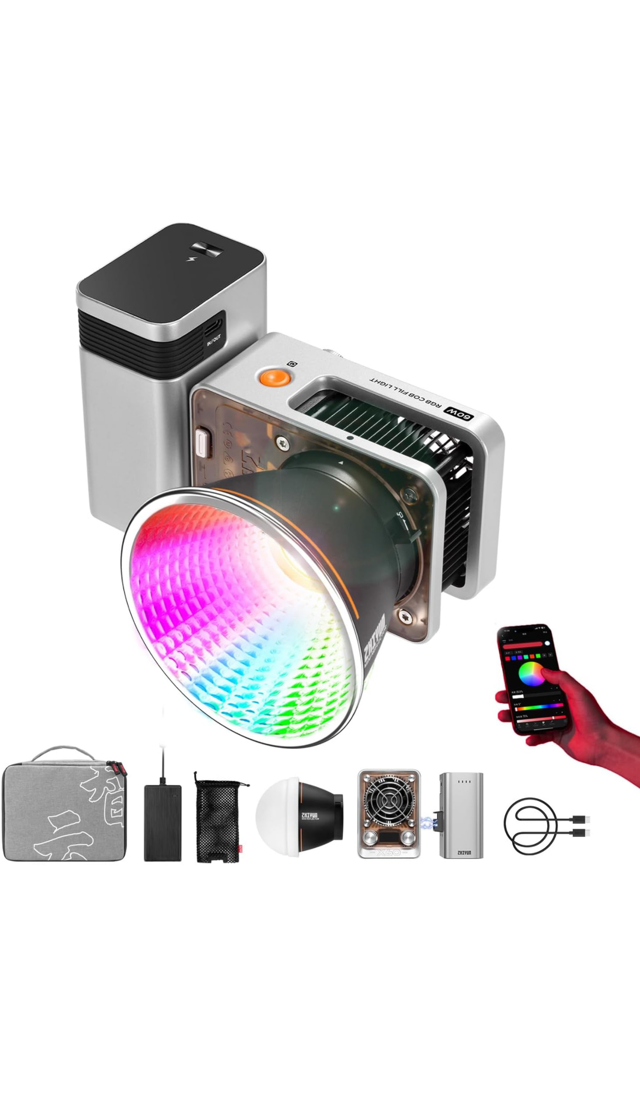 Zhiyun molus x60rgb combo light 