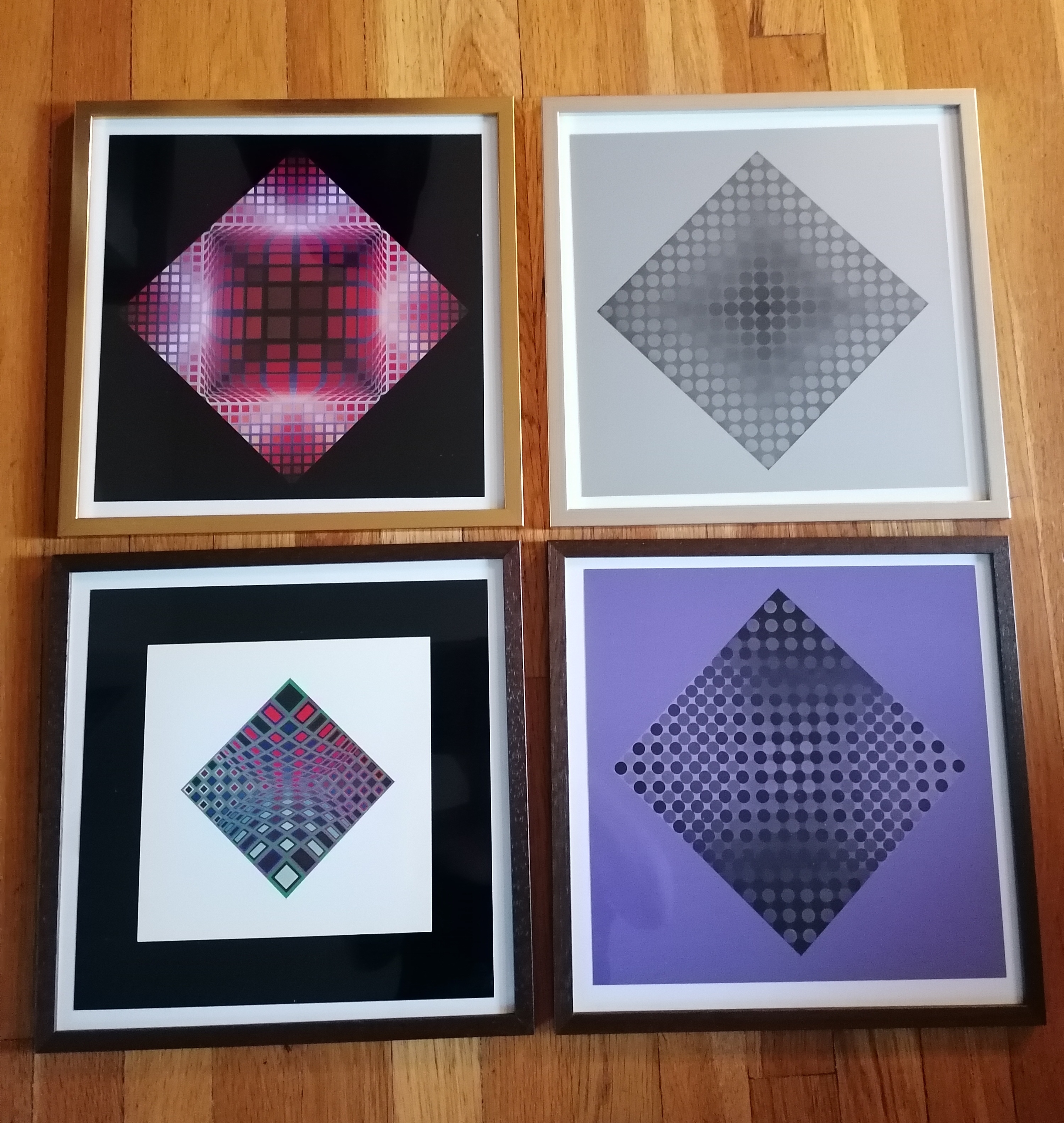 Victor vasarely foto x 4