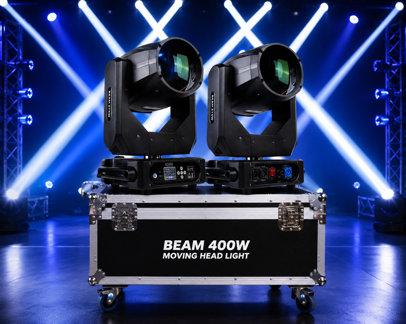 Moving head light beam 400w dmx512 (x2)