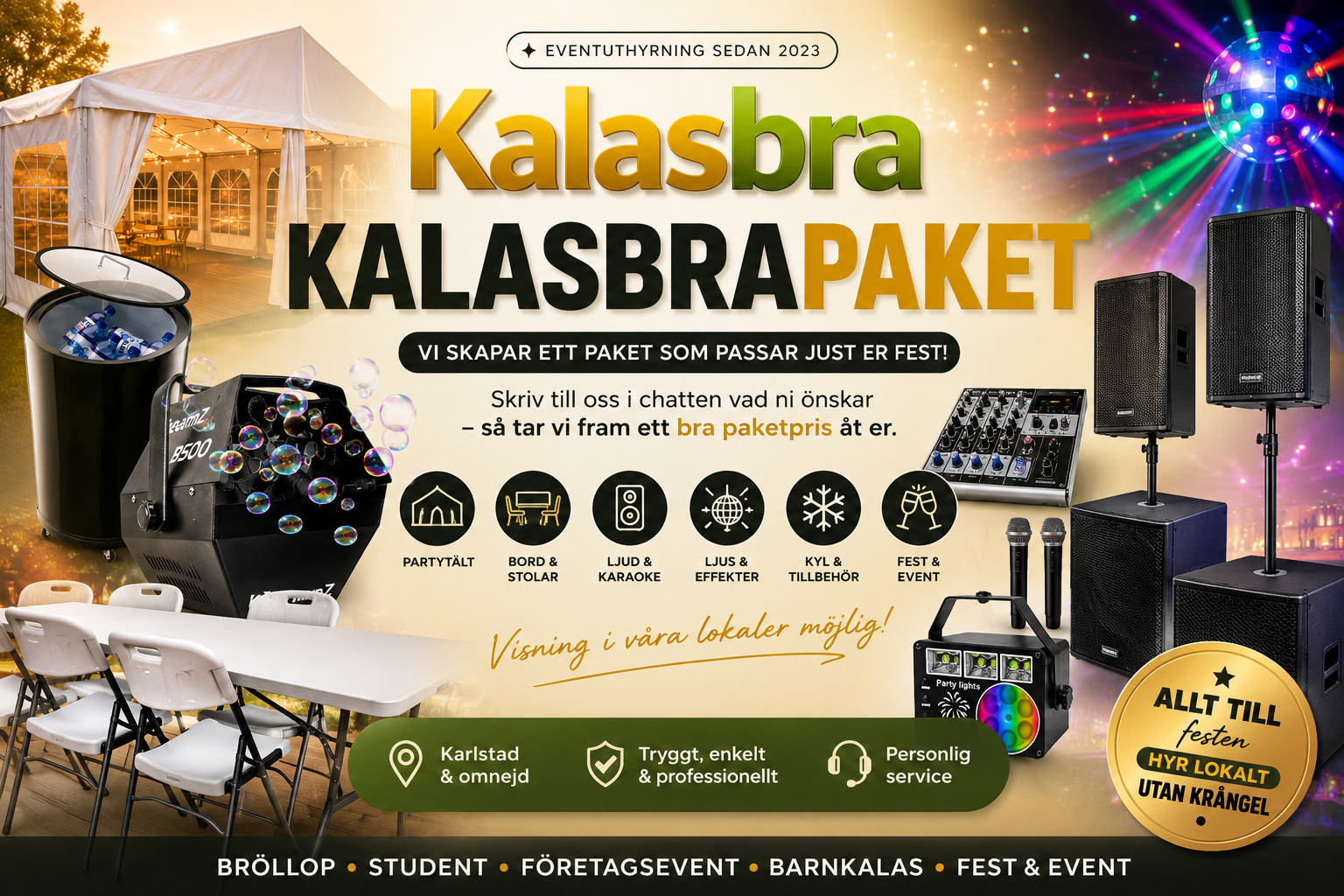 Kalasbra paketpris 