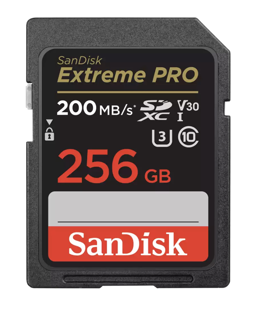 Sandisk 256gb extreme pro sdxc card, sd card