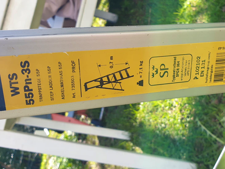 A-tikas 3 askelmaa. 0,7m