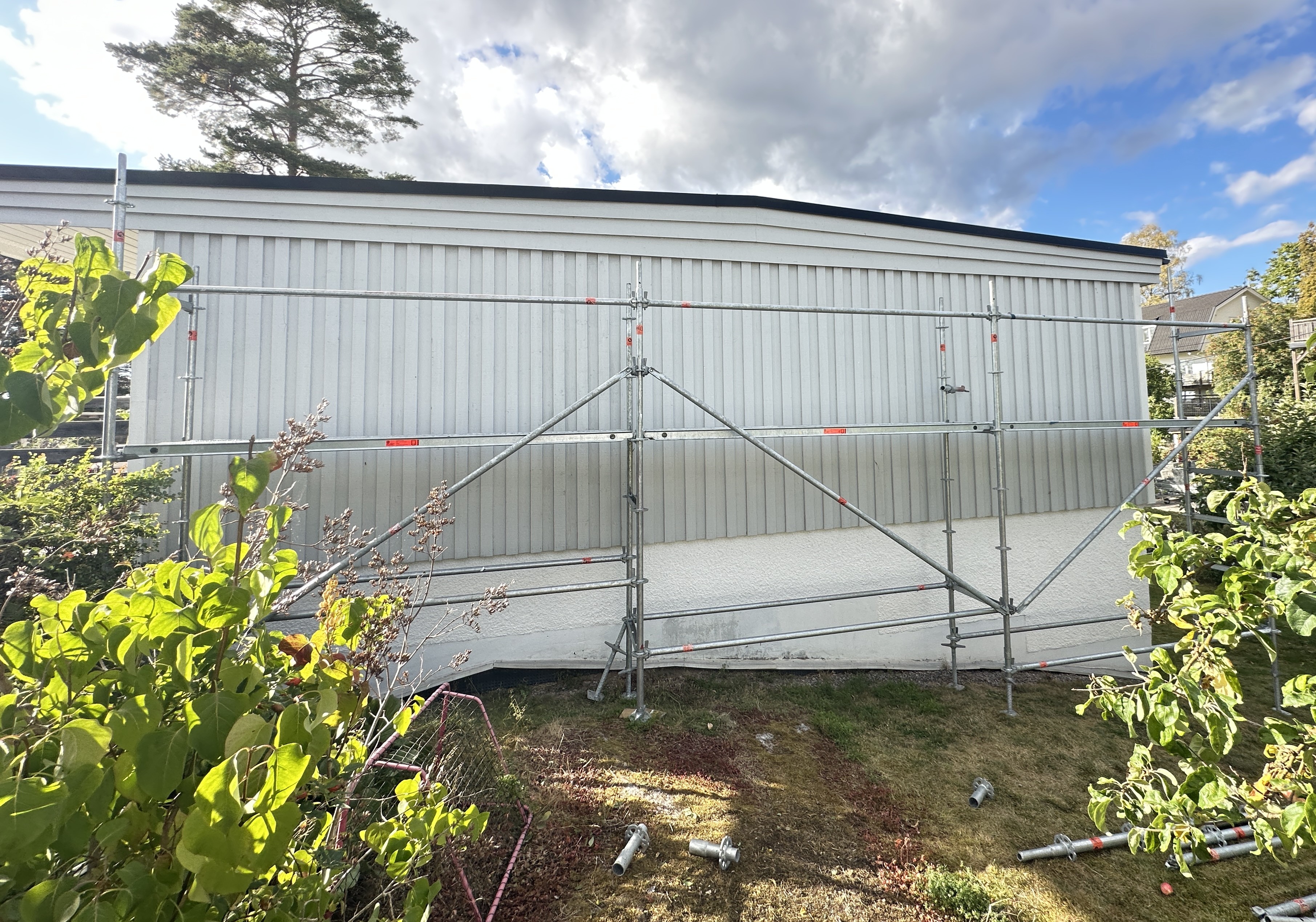 Proffsbyggställning mj-gerüst – ca 55 m² / 9 kompletta fack